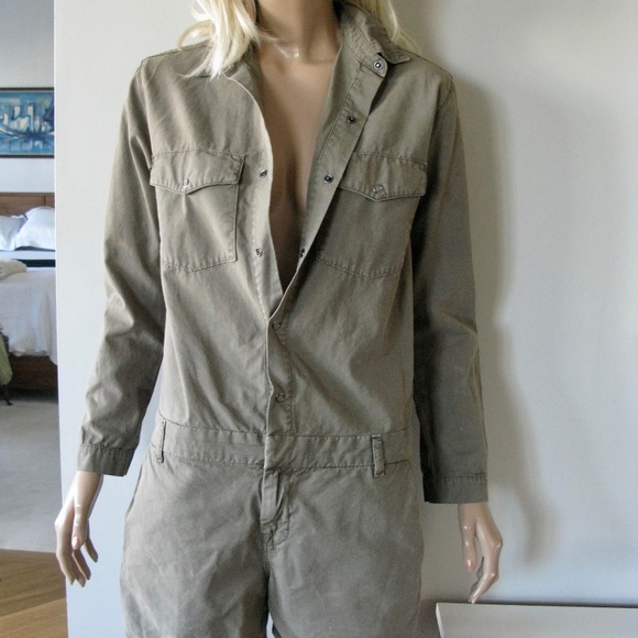 J BRAND AVERY UTILITY MILITARY GREEN ROMPER - Picture 11 of 11